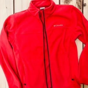 Columbia pink fleece jacket